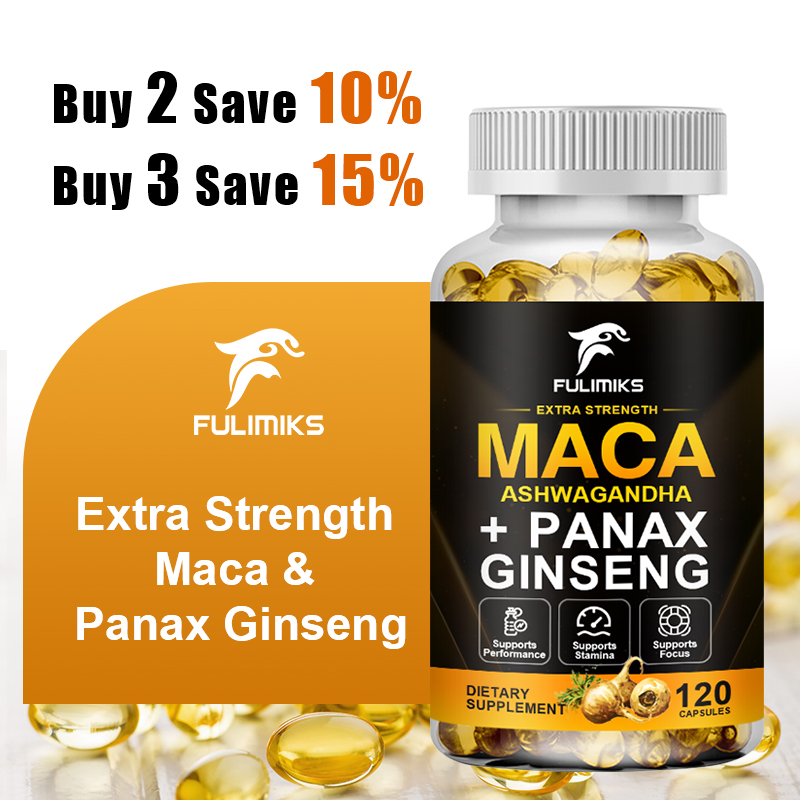 Valerian Root Capsule - Mistura Tripla de Maca com Ginseng